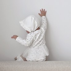 밀크하우스 유아용 아기 보넷모자 사계절