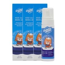 쉬즈곤 반려동물 저자극 보습케어 산책용 워터리스 발샴푸, 200ml, 3개