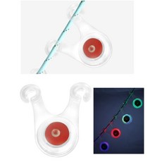 캠핑 로프 걸림방지 LED 스트링 라이트 레드 안전등 캠핑장식 로프등 야간등 사고방지 오토캠핑, 단일사이즈