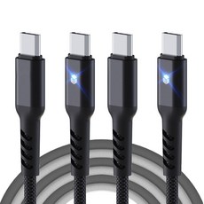 iamdue C to C PD 類型 100W 5A USB 2.0 高速充電線, 黑色, 120cm, 2個