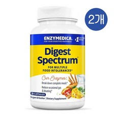 엔자이메디카 효소 다이제스트 스펙트럼 엔자임 30캡슐 2개 Enzymes Digest, 30정