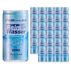 라인바싸 플레인 탄산수, 190ml, 30개