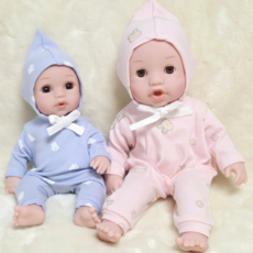 내동생코코 인형옷 (인형미포함) 바디슈트+요정모자, 토끼민트, 플라스틱 코코