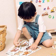 원플라이프 아리아띠 두조각 자석퍼즐 동물 창의력교구