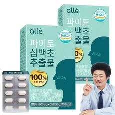 삼백초 추출물 식약청 HACCP 인증 국산 100% 파이토 알레, 2개, 60정