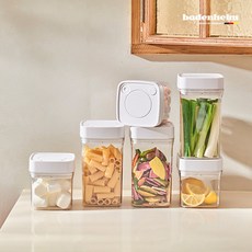 바덴하임 푸락스 진공일체형 밀폐용기 잡곡용기, 1개, 투명