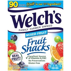 웰치스 Welchs 혼합 과일 간식 90개입 1세트