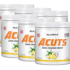 올맥스뉴트리션 ACUTS 드링크믹스 아미노산 타우린 L-카르니틴 피나콜라다맛 ALLMAX Nutrition, 6개, 210g