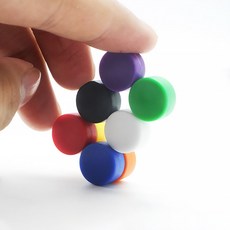컬러 원형 자석 1cm 냉장고자석 홀더, 레드