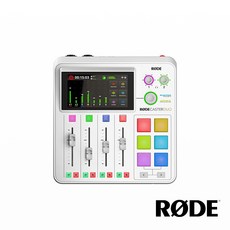 【RODE】Caster DUO 播客錄音介面 Podcast工作站 遊戲實況 直播 節目 創作者 電腦音控台, 白色
