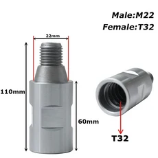 다이아몬드 코어 드릴 비트 용 스레드 어댑터 컨버터블 M22 M33 T32 11/4-7UNC 스레드 어댑터 연결 스레드, 01 빠른, 02 T32  to  M22