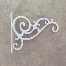 새로운 철 장식 후크 블랙 서스펜션 화이트 화분 브래킷 트리, 01 White, 02 White