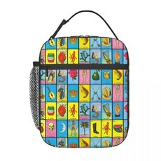 반데라 플래그 로테리아 카드 멕시코 빙고 복권 절연 도시락 가방 방수 열 쿨러 상자, A. 26x21x11cm, 21. 3