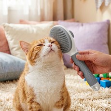 펫퍼센트 반려 강아지 고양이 간편 털관리 빗, 그레이, 1개
