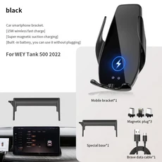 WEY 탱크 500 Macchiato 커피 용 자동차 전화 홀더 01 2021-2022 내비게이션 무선 책 액세서리, 06 for Tank 500-2022