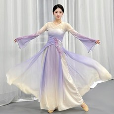 한국무용 풀치마 연영과 입시복 공연 의상 세트 댄스 스커트 그라데이션 연습 댄스복 치마