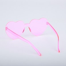 패션 하트 안경 핑크 컬러