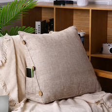 미야 삼각 등받이 쿠션, 베이지 B