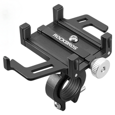 락브로스 오토바이 겸용 자전거 휴대폰 거치대 699, 1개, 블랙