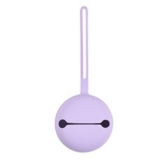 酷喜幼幼 可攜式奶嘴收納球-奶嘴包 奶嘴盒 牙膠收納，外出必備，安全無毒材質, 1個, 淺紫-(偏款)