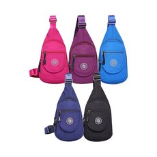 남녀공용 자전거 가방 힙색 슬링백 아웃도어 등산 가방, 슬링백_블루