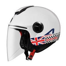 ASTONE CJ500 LL11 暢銷款 輕量化 3/4罩安全帽 大頭救星, 白/紅藍