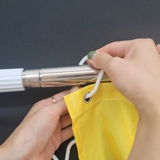 패브릭 커튼링 C형 플라스틱 화이트, 본상품