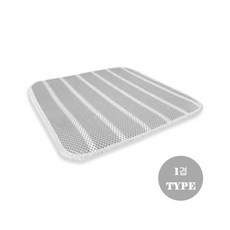 3D 통풍 매쉬 방석 1겹, GRAY, 1개