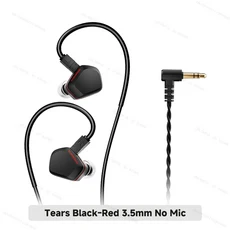 NICEHCK 티어스 이어폰 오픈백 라비린스 캐비티 듀얼 마그넷 DD 탈착식 2핀 6N 단결정 은 내부 배선 IEM, 01 Black 3.5mm No Mic