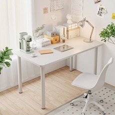미니멀 화이트 원룸 화이트 책상, 1000X400