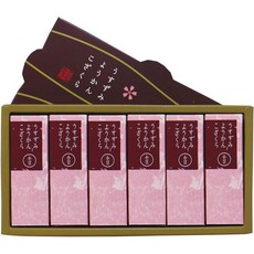 양갱 얇은 잉크 고자쿠라 팥 한입 크기 미니 음식 식 과자 유명 상점 에히메 마츠야마 4개입 1세트, 1상자, 6