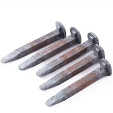 5팩 14cm(5.5인치) 철도 스파이크 - DIY 금속 프로젝트 대장간 연습 소박한 장식 및 산업 공예 재료를 위한 탄소강 단조 스톡, 5팩 14cm(5.5인치) 철도 스파이크 - DIY 금