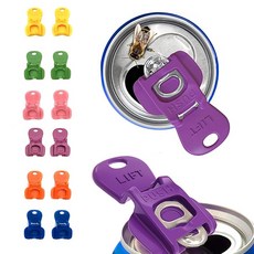 aninako 12개 세트 캔 풀탭 오프너 병 오프너 드링크 캔 바리케이드 뚜껑 2인용 1개 네일 안심 설계 간편 개봉 손톱을 다치게 하지 않음 다기능 경량 휴대가 편리한