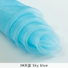 매쉬 원단 바이 컬러 샤이니 오간자 패브릭 디자이너 메쉬 튤 패브릭 웨딩 장식 보일 투명 천 조금 스티프 느낌 TJ0698, 3, 1개