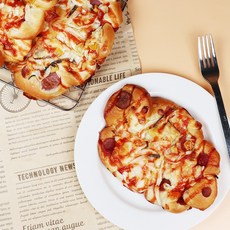 빵빵한 유혹이 브랜드 D04K-수제 피자빵 75g, 1개