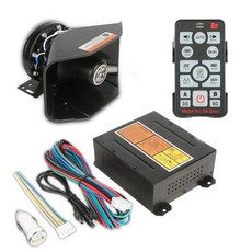 자동차 사이렌 오로라 전자혼 렉카차 스피커 싸이렌 앰프, 단일 스피커, 범용, 800W 블랙 엣지 스피커 1개 포함