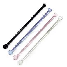 Bestra 홈카페 하트 유리머들러, 하트 4개 색상, 1개 하트 4개 색상, 1개