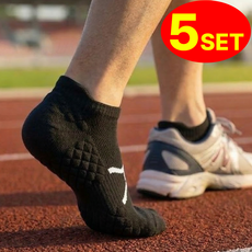 두꺼운 이중 쿠션 충격흡수 스포츠 양말 - 완화 골프 러닝 등산 헬스 [모아젤], 1세트, 러닝 블랙(단목)