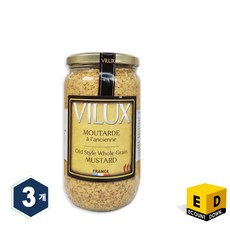 프랑스산 VILUX 올드스타일 홀그레인 머스타드, 3개, 830g