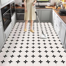 대형 가죽 5mm 주방 욕실 발매트 미끄럼방지 방수 다용도 커팅 가능 매트, A007, 1개