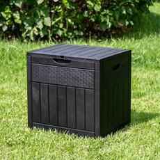 야외보관함 수납 정리함 데크박스 126L HR 2302 플라스틱 조립식창고 택배보관함, HR-2302(black)