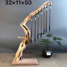 필방 붓걸이 서예붓 도구 거치대 서예용품 정보 재료 장식 서예 심플 홀더, 원목4