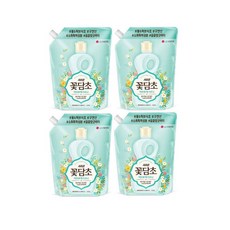 꽃담초 섬유유연제 화이트로즈시트러스 리필 1.6LX4개, 1.6L, 4개