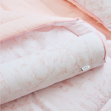 사가 몽에뜨왈 체온조절 신생아 유아 주니어 바디필로우 아기 침대가드 롱쿠션 출산선물, 코랄 핑크