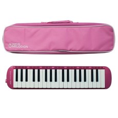 핑크색 교육용 HDC 영창 멜로디언 37건반 멜로디온 케이스포함 유치원 초등 음악 교구 어린이 멜로디혼 학교 수업용 초등학생