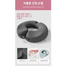 기능성 엉덩이매트 사이즈조절 가능 치질 꼬리뼈, 1개, 다크그레이여성용여름쿨