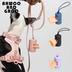 萌寵樂園 馬卡龍寵物拾便器狗狗拾便袋包 遛狗必備清潔便攜高顔值寵物用品撿便袋 環保垃圾袋 狗便袋 便袋 寵物垃圾袋 拾便, 灰色, 1個