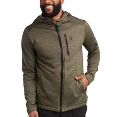 Spyder 남성용 집업 후디 - 후드 퍼포먼스 플리스 스웨트셔츠 하이킹 체육관 UP 업F 30 자외선 차단 올리브 미디엄 158014