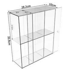 壓克力展示櫃 透明收納櫃 28.2cm寬, B063, 1個