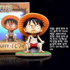 원피스 팝 플래그 쵸퍼 플래그 배럴 앉아 박스형 그림 자동차 내부 장식 장식 모델, 붕대 루피